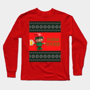 Foam Gnome Ugly Christmas Sweater Long Sleeve T-Shirt